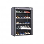 Suure Mahutavusega Jalan&otilde;ude Riiul Kattega - 15-20 Paarile., Tamsiai pilka