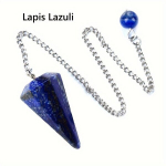 Tervendav Kristall Kvarts Kivi Ripats Kuusnurkne Reiki T&scaron;akra., Lapis Lazuli