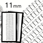 H&otilde;bedased Rhinestone Dekoratiivsed Ripsmed, Haldjas Ripsmepikendused., 11 mm