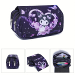 Sanrio Hello Kitty & Kuromi Kahekihiline Pinal - Armas Anime-Inspireeritud Kirjatarvete Kott, G6516-3