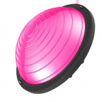 BOSU tasakaalupall t&auml;iskasvanutele - PVC ja ABS materjal, poolkera pall joogale, pilatesele ja fitness treeninguks., Rožinis