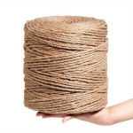 1tk J&auml;me Kanepik&ouml;is, Looduslik K&ouml;is, K&auml;sit&ouml;&ouml;na P&otilde;imitud., 8mm*20m/66ft