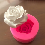 2tk Roosilillede Silikoonvorm, 3D Fondantvorm Maiustustele ja K&uuml;&uuml;naldele