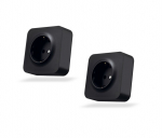 Pistikupesa v/a 1V, Videx Binera, must grafiit, IP20 (2 tk.)