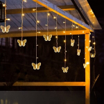 P&auml;ikeseenergial t&ouml;&ouml;tavad liblikavalged, 48 LED, 8 režiimi
