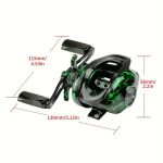 HAUT TON Baitcasting Kalap&uuml;&uuml;gi Rullid, Lumedeemon Algajate V&auml;ljaanne, 8.0 KG Maksimaalne T&otilde;mme, 7.2:1 &Uuml;lekandearv., L Rankena