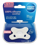 CANPOL Rinnapiimasegu rahustav silikoonist s&uuml;mmeetriline 6-12 kuu valge