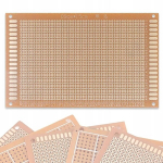 Protot&uuml;&uuml;pplaat Rosfix 90x150 mm &ndash; &Uuml;hepoolne, THT komponentide jaoks, Aukude samm 2,54 mm