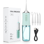 Oral Irrigator Dental Water Flosser Water Jet Ultrasonic Dental Scaler Cleaner Electr_Green irrigator