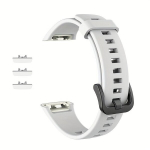 Spordi silikoonist rihm Huawei Band 6 jaoks. variant-102865, Baltas