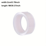 1 Rull Nano Teip, Kahepoolne L&auml;bipaistev Veekindel Korduvkasutatav Kleeplint