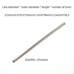 SUS304 Roostevaba Teras Survevedru: 0.5mm Traadi L&auml;bim&otilde;&otilde;t, 3mm V&auml;lisl&auml;bim&otilde;&otilde;t, 5-100mm Pikkused, 20 Tk Kohta.