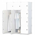 Modulaarne riidekapp, valge