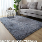 Tumehall K&otilde;rge Karvaga Siidkarv Vaip Magamistuppa, Pehme Paks T&auml;isvooderdusega Kohvilaud Elutuba Voodikate, P&otilde;randamatt Uksevaip., SZ4: 120 * 160 cm / 47,24 * 62,99 colio