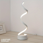 1tk Spiraalne Laualamp, Loov ja Kodusoojustandev Lamp, Baltas