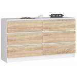 Kummut NORE K140 6 sahtliga, valge/tamm