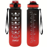 1tk 950ml Gradiendi V&auml;rvi Vee Pudel Ajaskaala Ja K&otilde;rrega.
