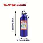 16.91oz 1tk Alumiiniumisulamist L&auml;mmastiku Veepudel, Jalgratta Tarvikud, Spordi V&auml;listingimustes M&auml;giratta Veepudel, 500 ml mėlynos spalvos
