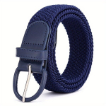 Unisex elastne punutud v&ouml;&ouml; klassikalise pandlaga teksap&uuml;kstele. variant-40908, Tamsiai mėlyna