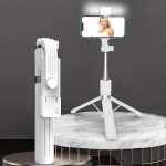 Selfie pulk (Selfie stick) Selfie Kinnihoidja Mobiiltelefon Teleskoopiline Reisiks 360 Kraadi P&ouml;&ouml;rlev Multifunktsionaalne Statiiv, Baltas