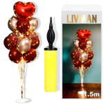 &Otilde;hupallialus LIVMAN LX-01 13 &otilde;hupalli, LED-tulede ja &otilde;hupalli t&auml;itepumbaga, 1,5 m