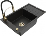 Graniidist k&ouml;&ouml;givalamu Mexen Elias koos segisti ja sifooniga, Metallic black/silver+Black/Gold