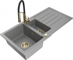 Graniidist k&ouml;&ouml;givalamu Mexen Andres koos segisti ja sifooniga, Grey+Black/Gold
