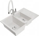 Graniidist k&ouml;&ouml;givalamu Mexen Gaspar koos segisti ja sifooniga, White+White/Chrome