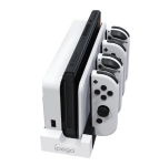 M&auml;ngukonsool Laadimisseade - Ipega - 4-in-1 - Valge - USB - Nintendo Switchile