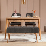 S&ouml;&ouml;gilauakomplekt(4osa),129x75x80cm,47x90cm,110x50x40cm,atlandi m&auml;nd,antrasiit