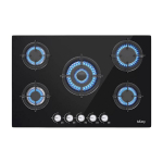 IsEasy MGBG-775 five-sphere gas stove with glass panel