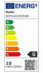 NEDIS Wi-Fi chytr&yacute; LED p&aacute;sek/ 18W/ 220-240V/ IP20/ 860lm/ 2700-6500 K/ tepl&aacute; až studen&aacute; b&iacute;l&aacute;/ RGB/ 2m