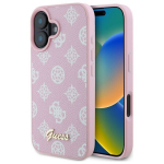 Guess GUHMP16SPGPYSP iPhone 16 6.1" r&oacute;żowy|pink hardcase Peony Script MagSafe