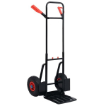 vidaXL teleskoopne k&auml;sik&auml;ru, 200 kg, must ja punane, Juoda