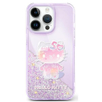 Hello Kitty HKHCP16SL50PPU iPhone 16 6.1" fioletowy|purple hardcase Liquid Glitter 50TH Anniversary Party