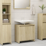 vidaXL vannitoakapp Sonoma tamm 60 x 33 x 58 cm puitlaastplaat