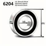 2tk/10tk S&uuml;gava Soone Kuullaager Topelt Tihend M&auml;&auml;ritud Teras