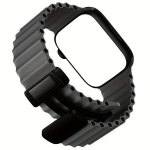 Nutikell Silikoon Ookeani Rihm Rannapael Apple Watchile., Tamsiai pilka