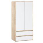 Ruumikas riidekapp Sonoma White Mat