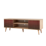 TV-laud Kalune Design 863(I), tumepunane/tamme v&auml;rv