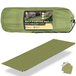 Iset&auml;ituv matkamatt koos &uuml;mbrisega Springos PM046, 180 cm, roheline