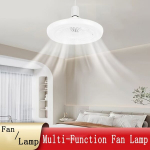 1tk Stiilne ja Vaikne 30W LED Laeventilaator Reguleeritava Valgusega (3000K-6000K) & Puldiga.
