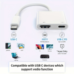 4K USB-C HDTV Adapter - Kiire Digitaalne AV &Uuml;hendus iPhone 15 ja Rohkem jaoks