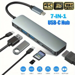 USB-C jaotur 7-&uuml;hes dokkimisjaam HDMI adapter.