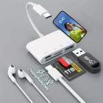 AiiTdia 4-in-1 SD-kaardi lugeja t&uuml;&uuml;p-C, USB & OTG-ga