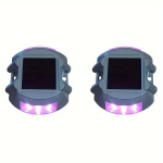 2/6tk P&auml;ikese LED Terrassituled - Veekindel, Tugev Alumiinium , Violetinė-rožinė