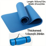 Ekstra Paks NBR Joogamatt Koduseks Treeninguks - Sinine, Lilla, Hall - 183x61x1cm , Mėlyna 183*61-8mm