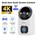 JOOAN 4K HD Sisekaamera 5G Wifi AI-liikumistuvastus t&auml;isv&auml;rvi &ouml;&ouml;vaade kahepoolne heli.