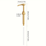 1/2/4/6tk Kuldsiroop Pump, Kohvisiirupipump, 750ml Siirupipudelile, 6 vnt