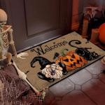 Halloween Tervitus Uksematt 1 tk - Masinkootud Pol&uuml;ester Vaip, 19,7x31,5 colio / 50x80 cm